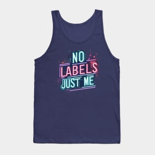 No Labels Just Me Matching Be You Self Esteem Gender Fluid Tank Top
